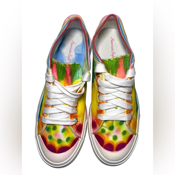 American Eagle tie dye canvas sneakers women’s size 6 1/2 - Picture 3 of 10